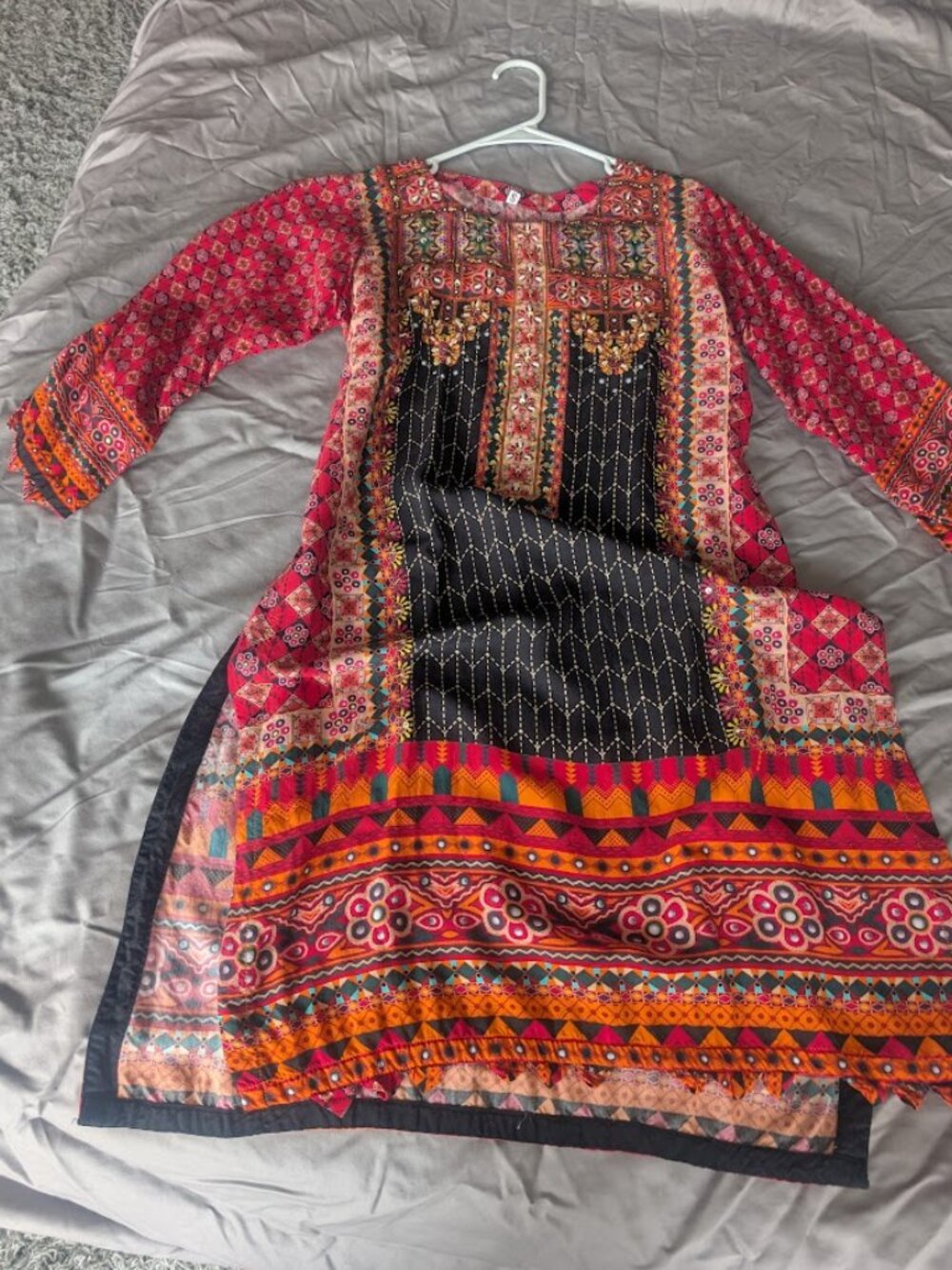 Vibrant Beaded Kurti Tunic